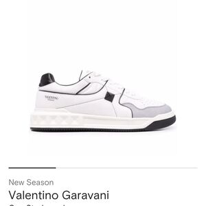 Valentino Garavani White and Black Men's Sneakers